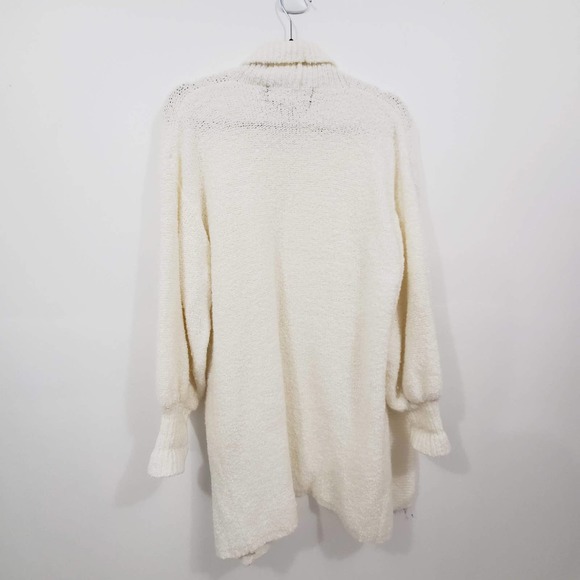Vintage Monto Par LeChois Ivory Over-Sized Thick Knit Cardigan Sweater Size M - Picture 2 of 10